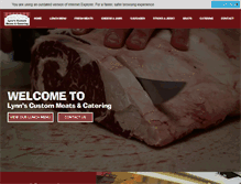 Tablet Screenshot of lynnscustommeats.com